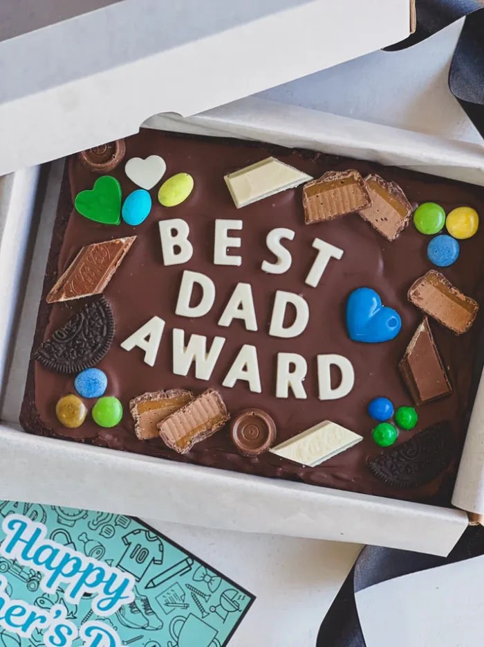 Father's Day Brownie Slab