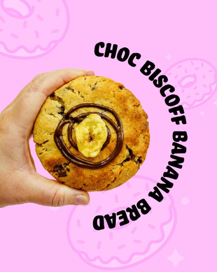 Choc Biscoff Banana Bread Cookie